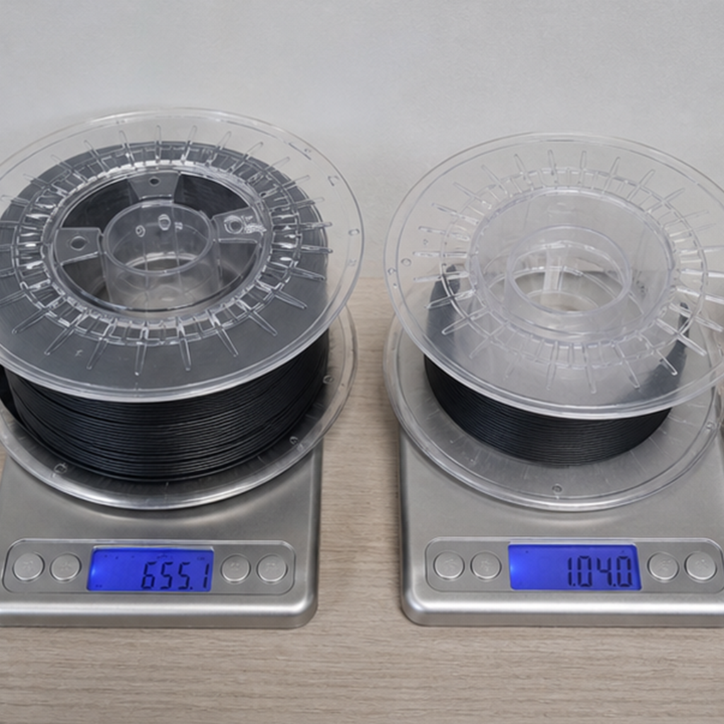 3D 프린터 실제 출력 전후 무게 사진