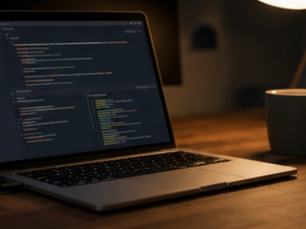 ClaudeCode realistic technical workspace photo role 10 exact ClaudeCode workflow no readable text no logos