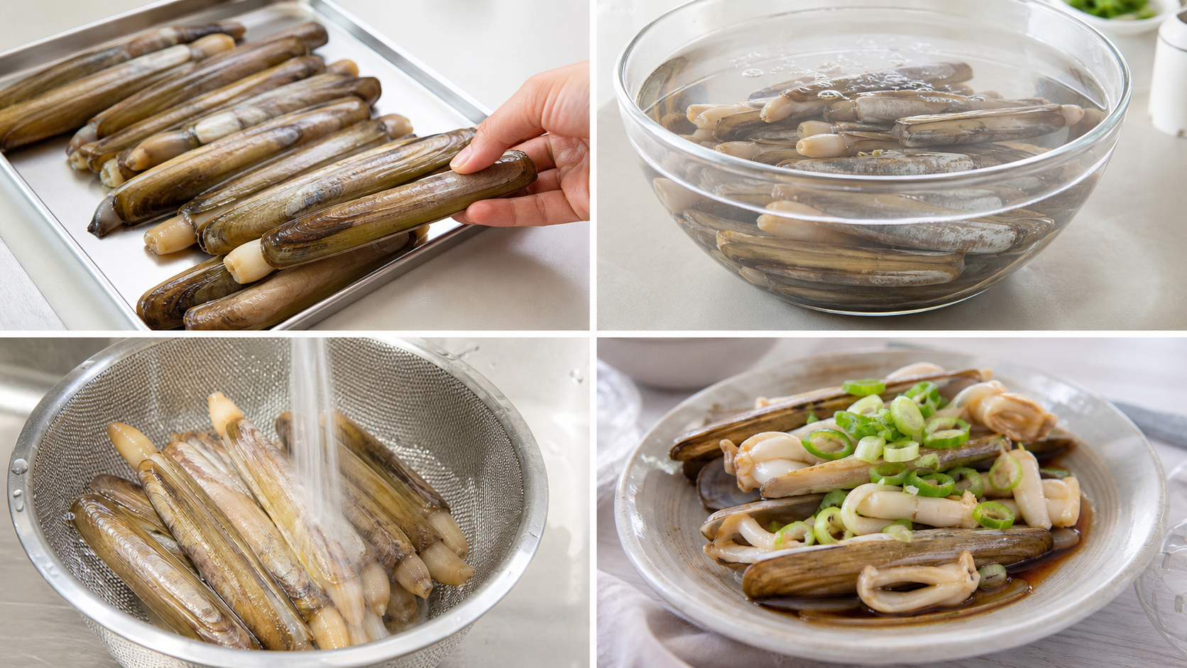 맛조개요리 해감과 안전 조리 확인 사진 11