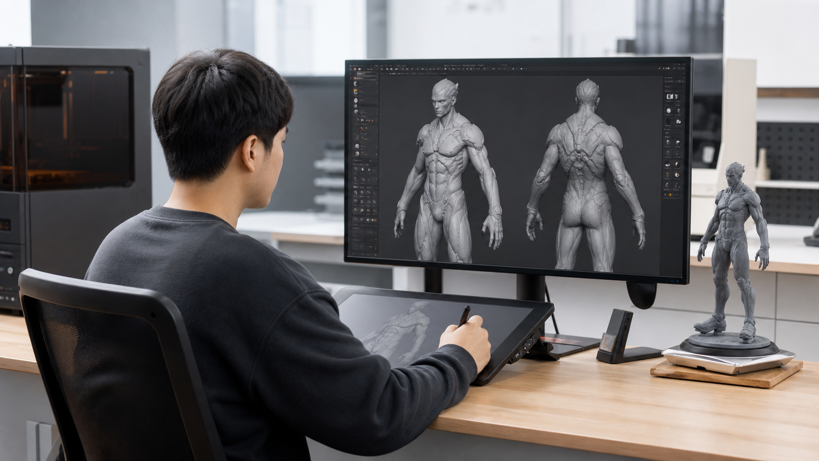 3D피규어제작 모델링과 출력 검수 사진 3