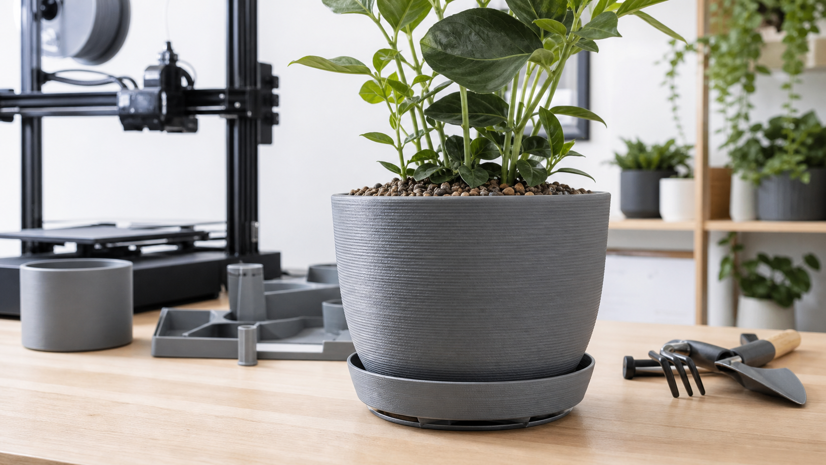 3D프린팅화분 배수와 재료 확인 사진 5