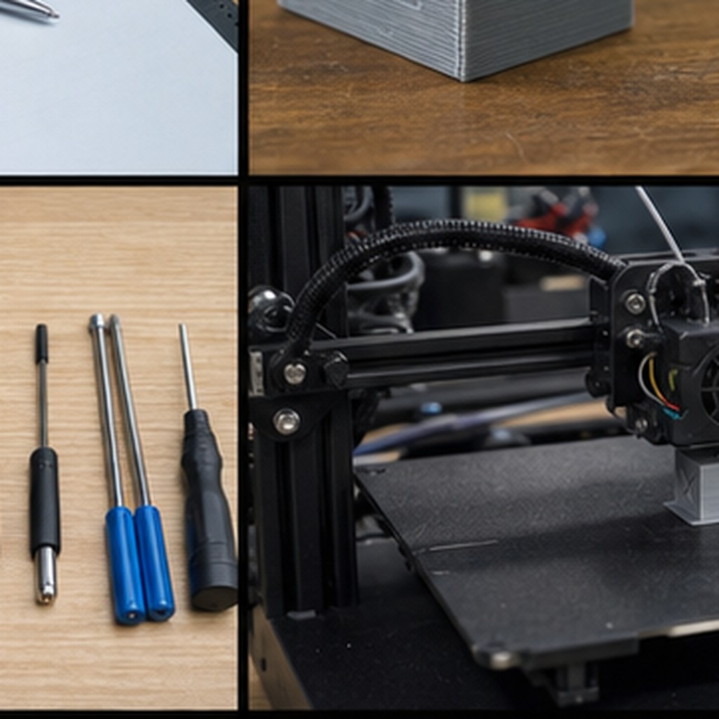 3D 프린터 E-step 보정 정리된 공구와 스풀 작업 환경 실사 사진