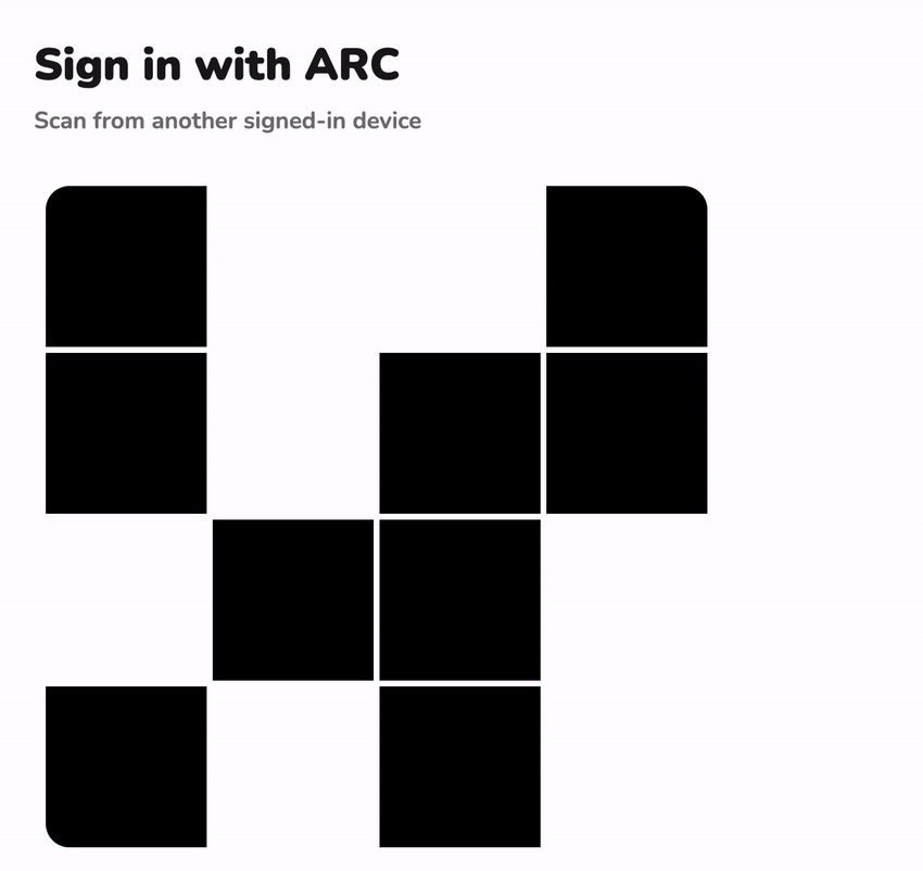 ARC sign-in demo