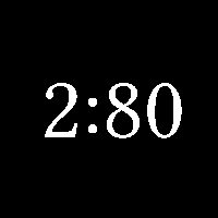 Digital watchface screenshot