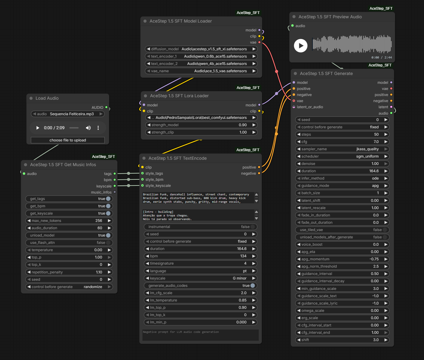 AceStep SFT Node Configuration