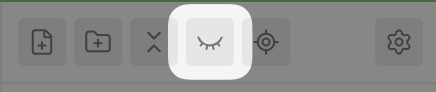 Header toggle to show or hide hidden nodes