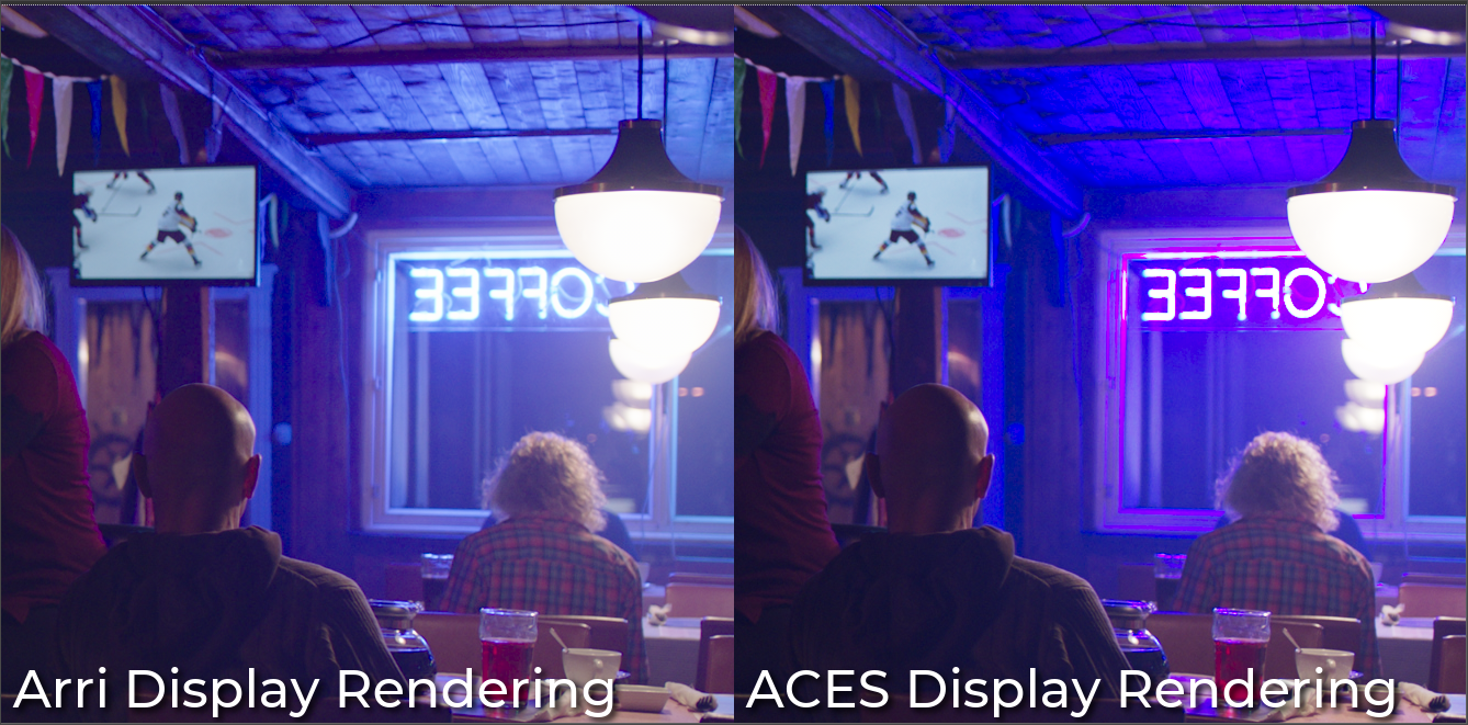 ACES vs ARRI display transforms