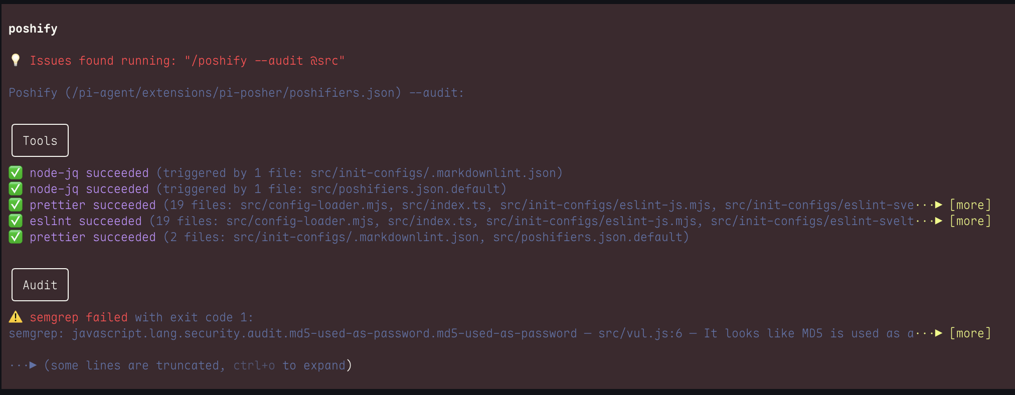 Pi Posher error
