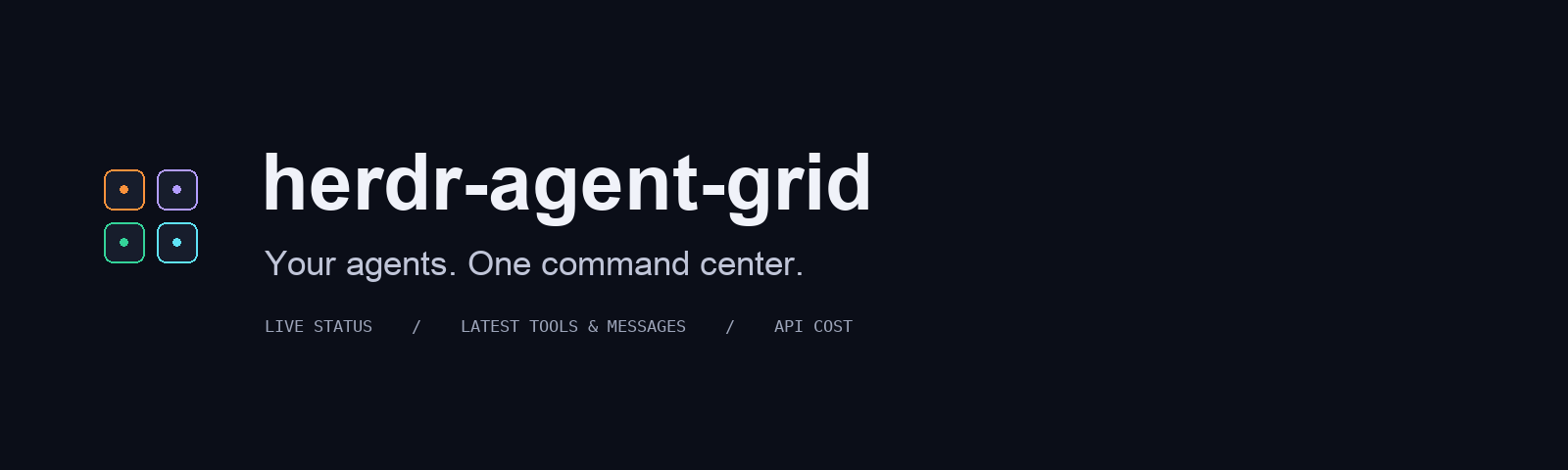 herdr-agent-grid — Your agents. One command center.
