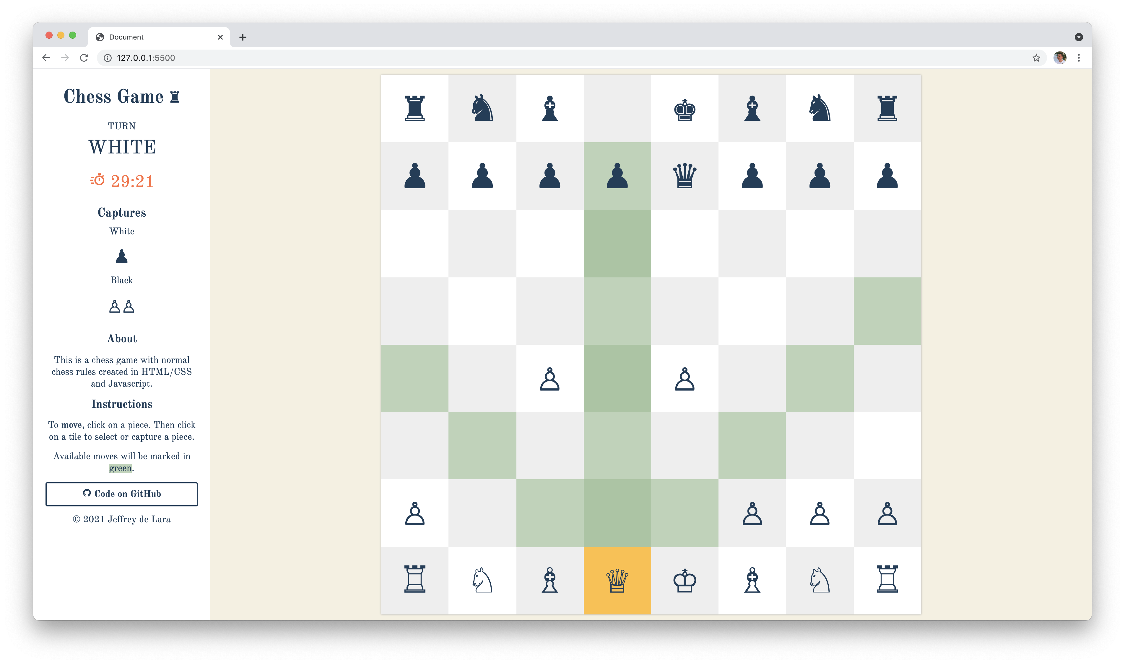 Chess Game Screenshot