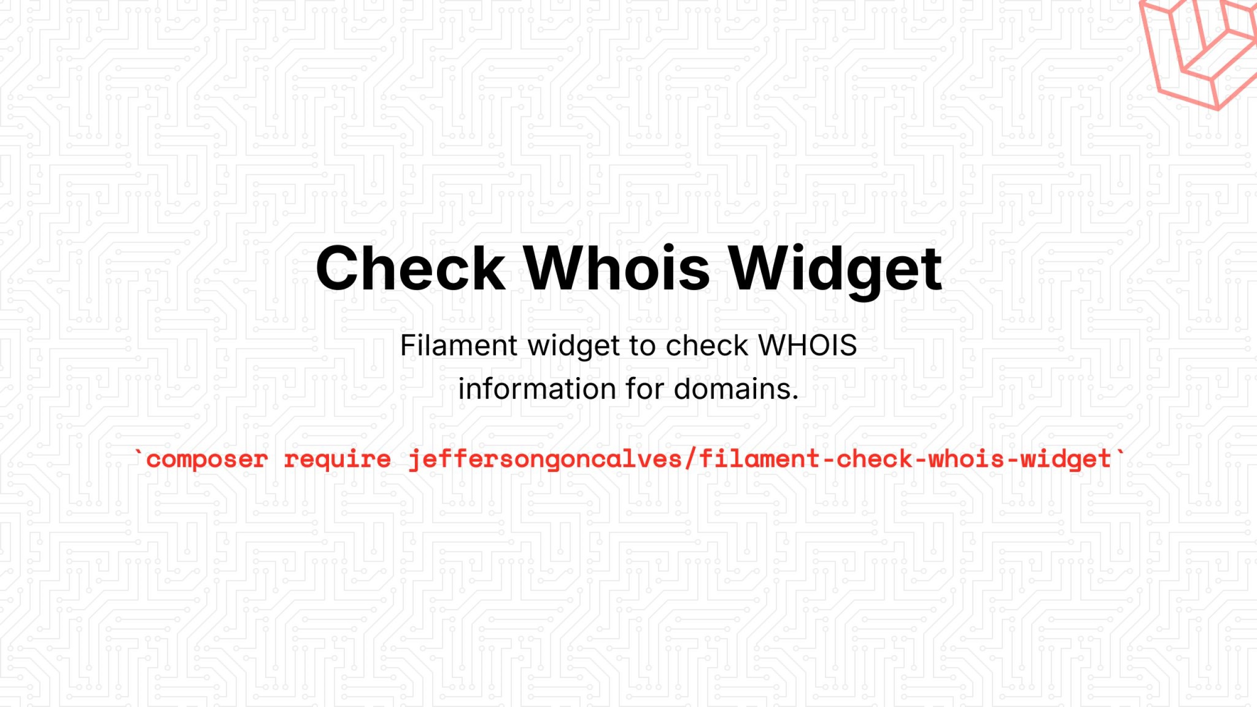 Filament Check Whois Widget