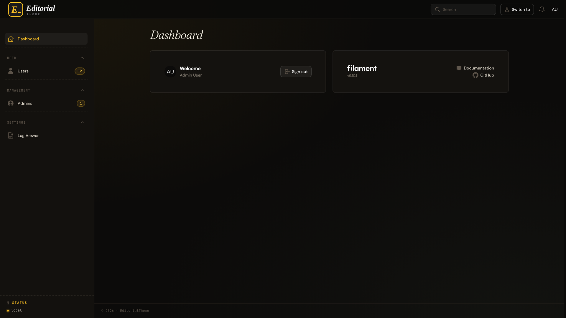 dashboard