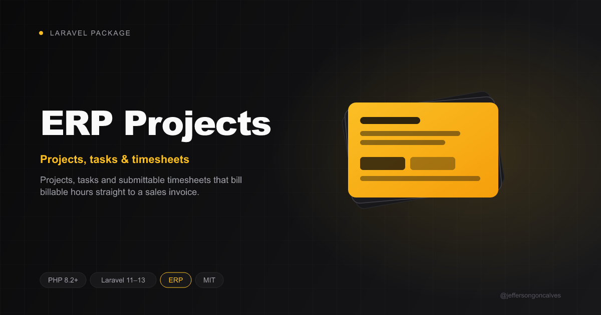 Laravel ERP Projects