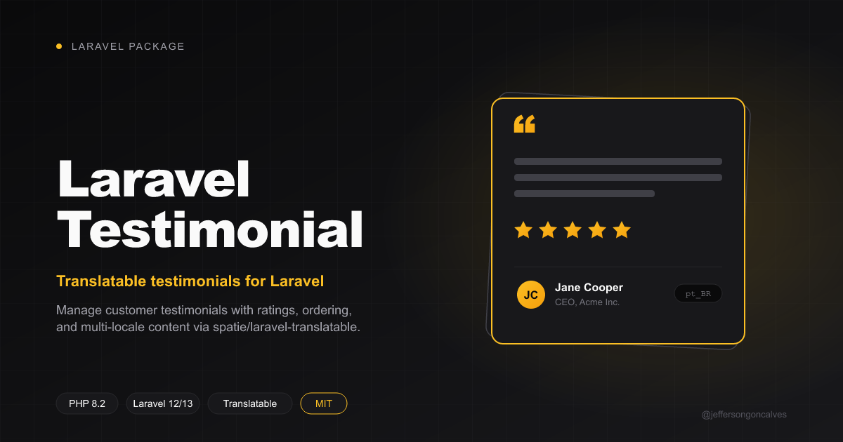 Laravel Testimonial