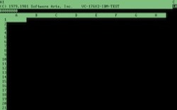 IBM PC running VisiCalc