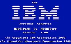 IBM Multiplan (1982)