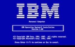 IBM PC AT w/EGA, OS/2 1.0