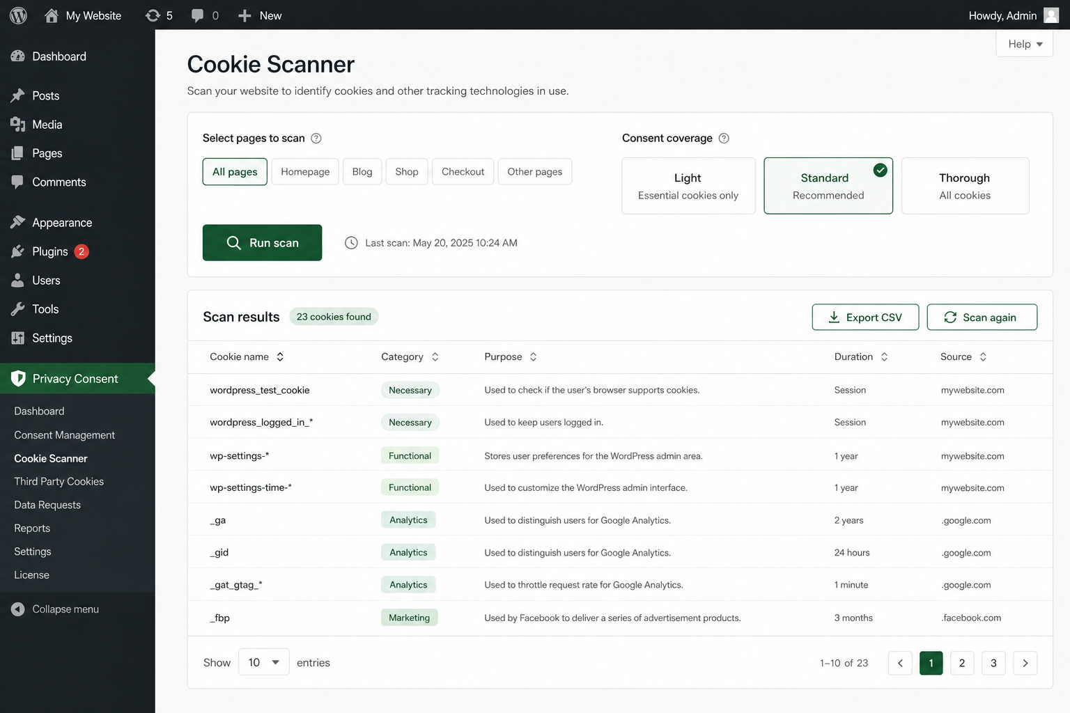 Cookie Scanner