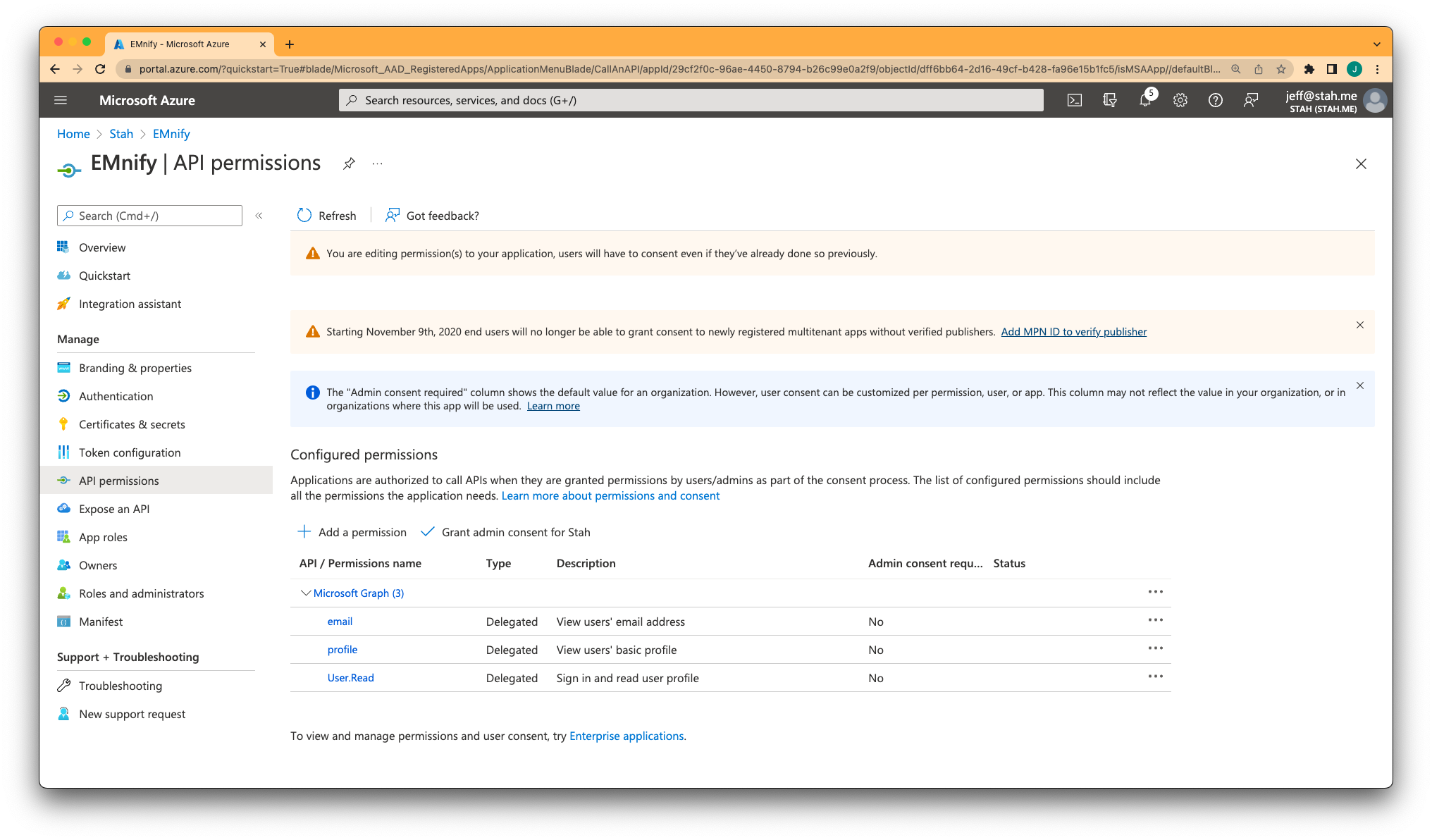 api permission configuration