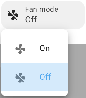 fan mode list