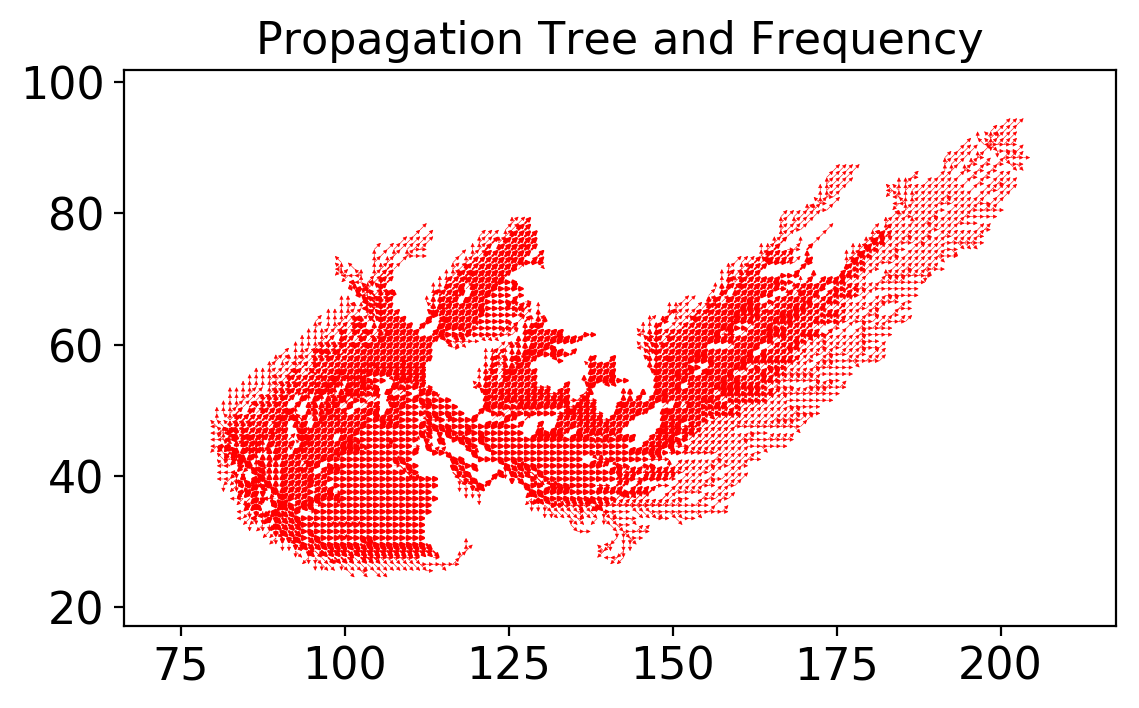 Dogrib Fire Propagation and ROS map