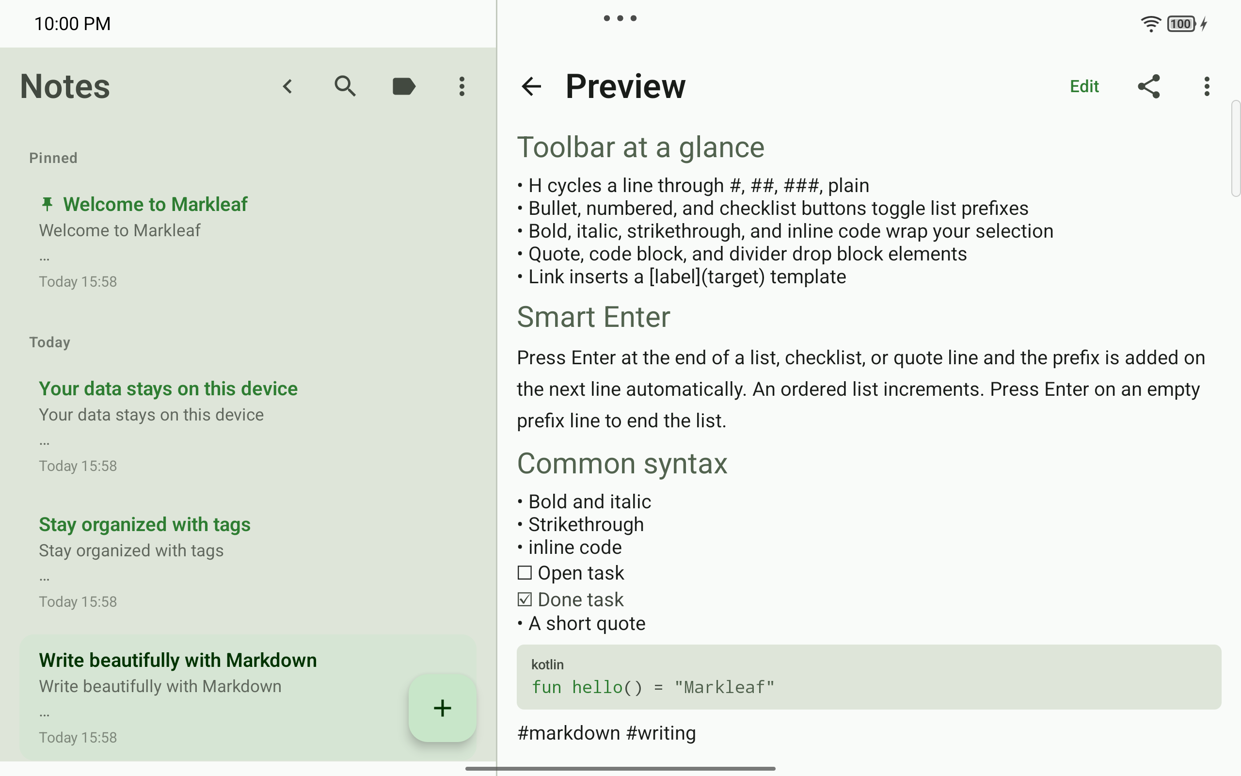 Screenshot 2 of MarkLeaf — opens full size