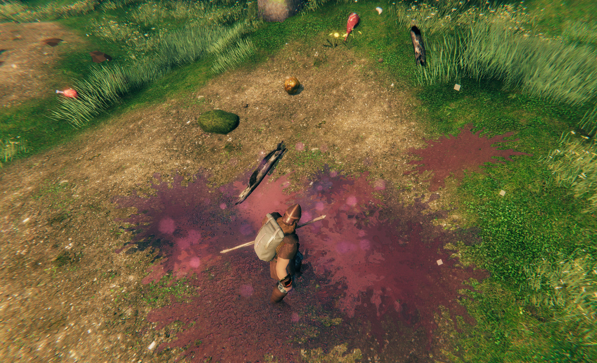 Ground blood mark