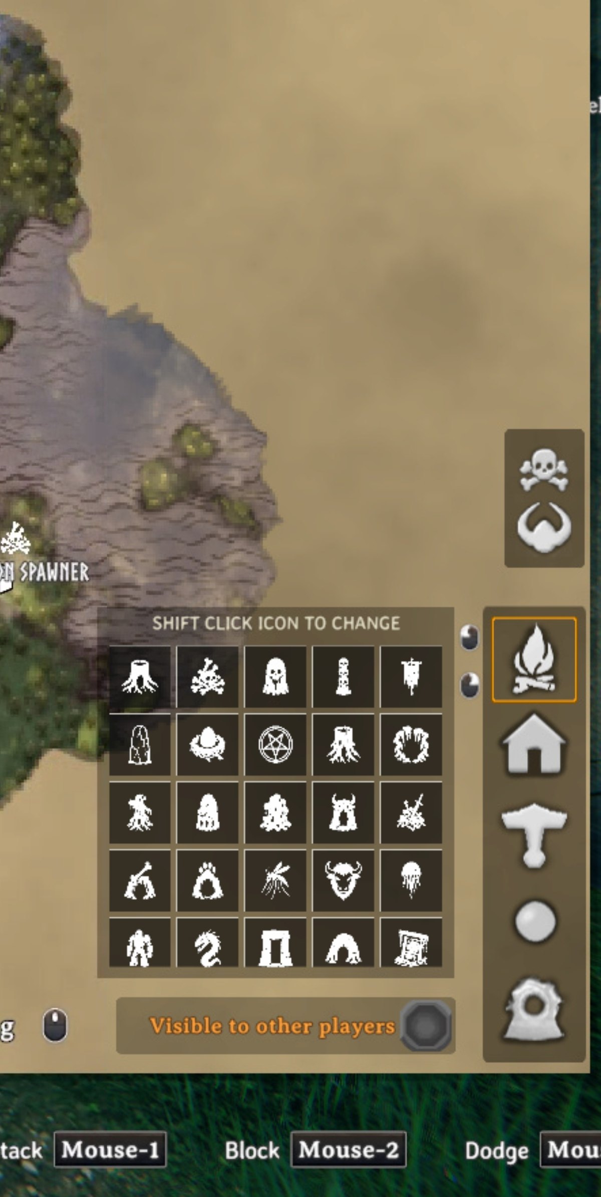 The icon picker