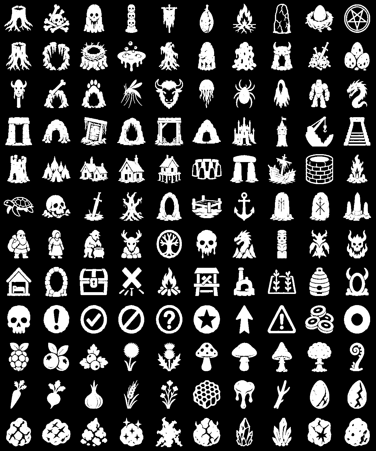 The whole icon set