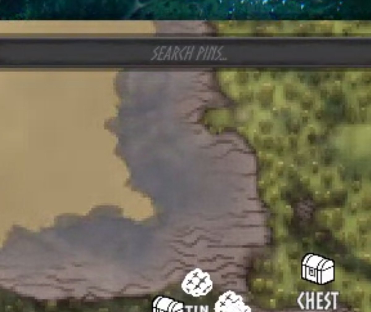 Searching pins