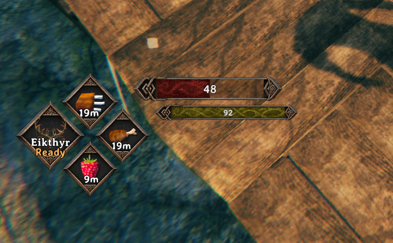 The HUD in place
