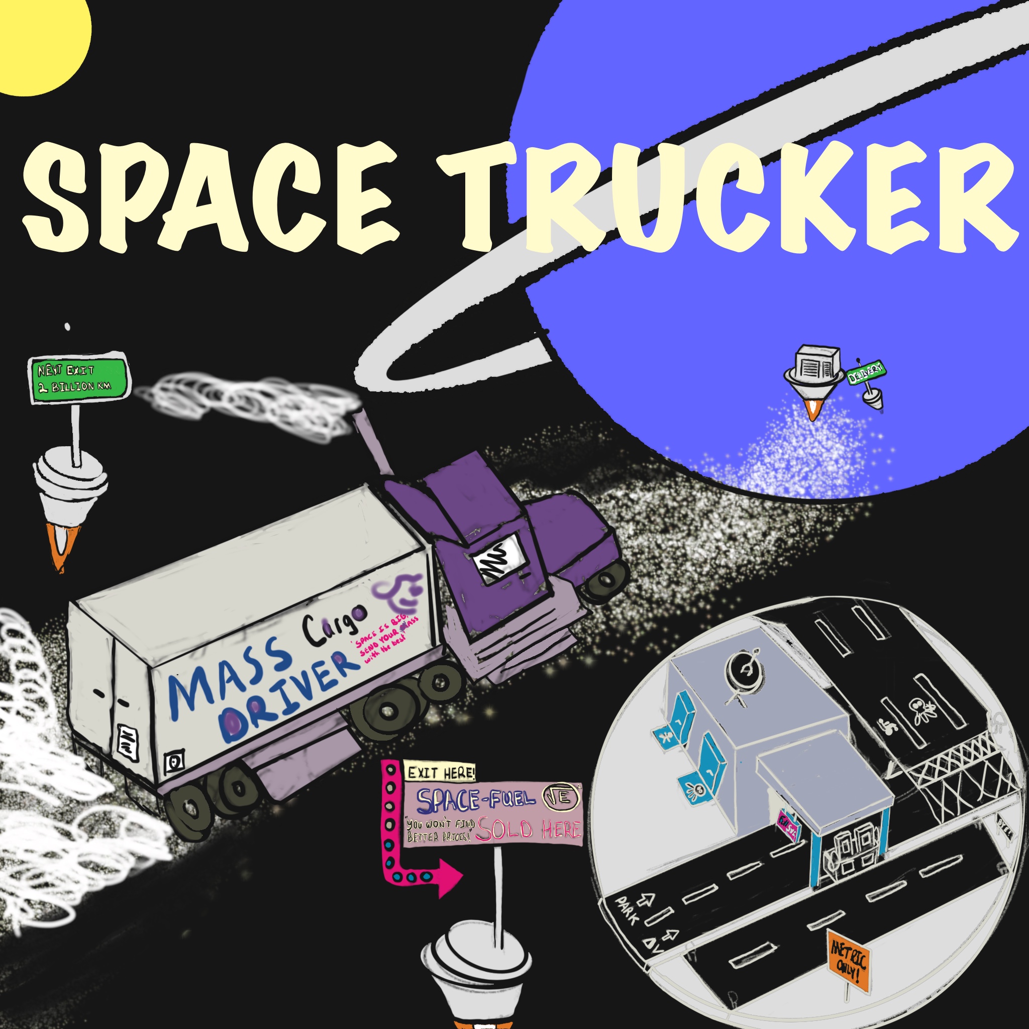 space trucker concept art