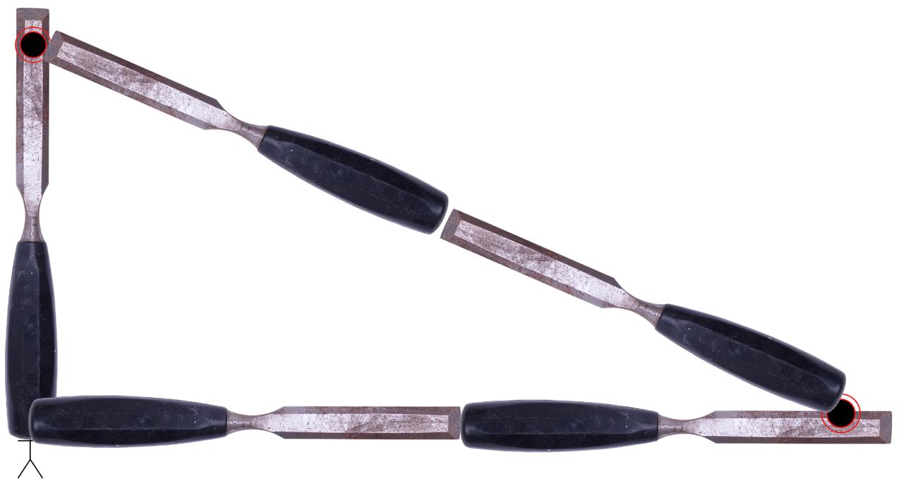 Measuring the Diagonal with Chisels