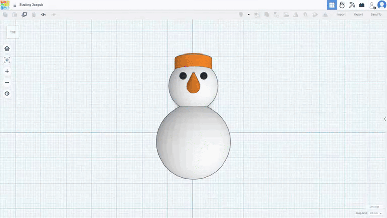 A Snowman in -60 degrees