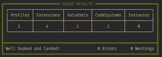 Sushi output