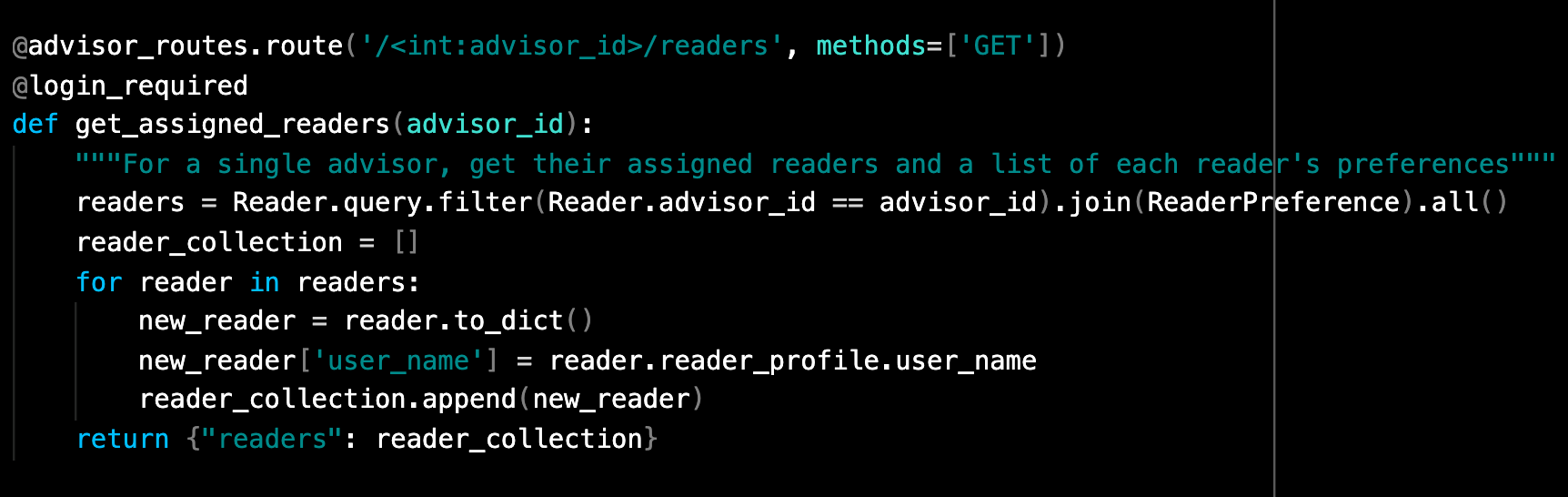 Reader Query with Preferences