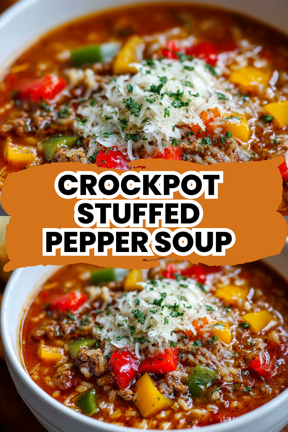 Crockpot Stuffed Pepper Soup: A Dump and Go Dinner