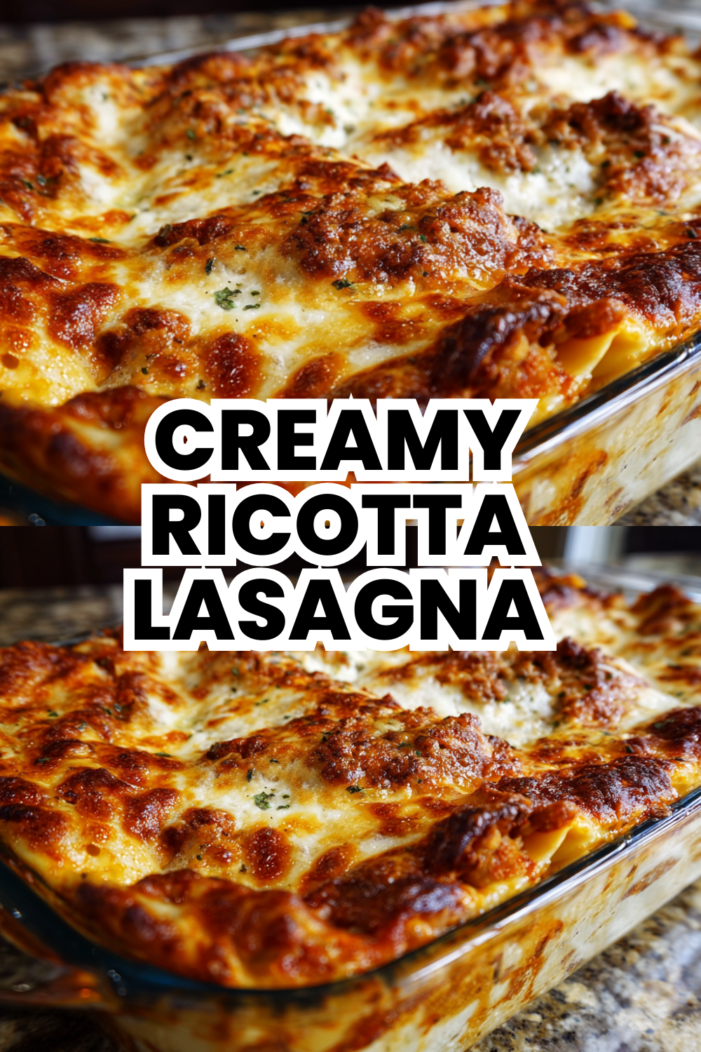 Creamy Ricotta Lasagna Recipe With Three Cheese Blend