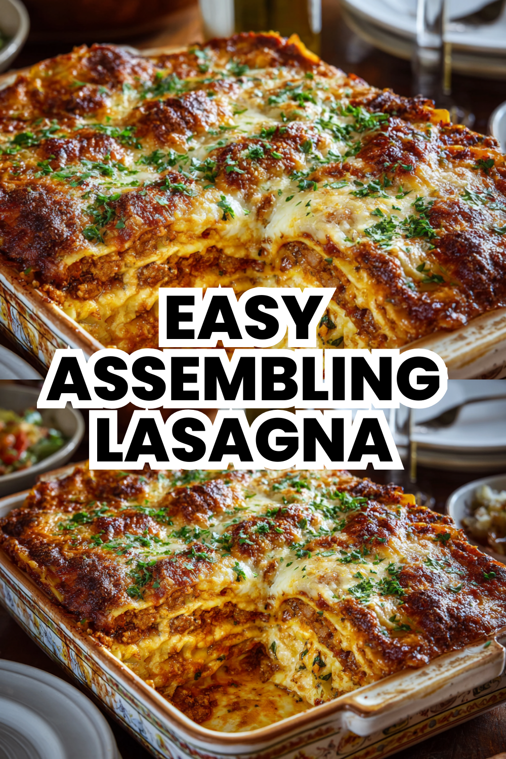 Easy Assembling Lasagna Recipe With Simple Layer Instructions