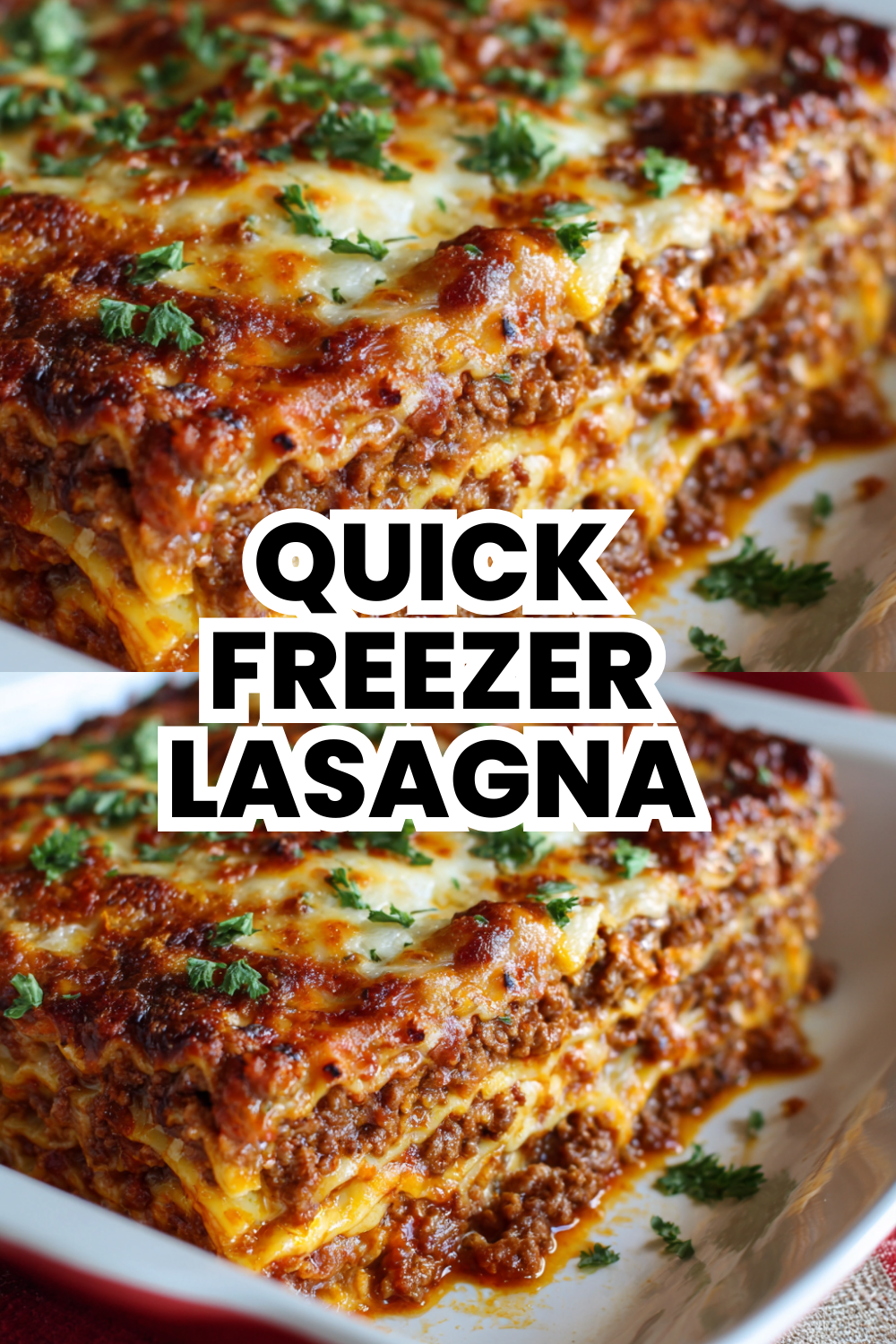 Quick Freezer Lasagna Recipe Prepared Ahead For Easy Cooking
