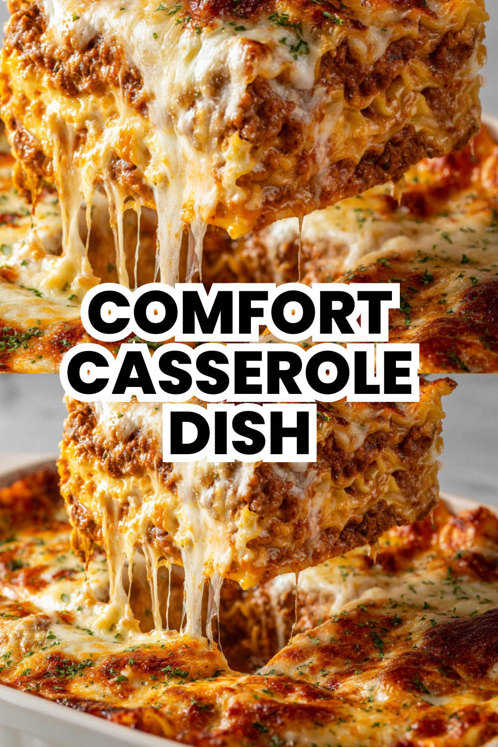 Comfort Casserole Dish Lasagna That Feeds Eight People Easily