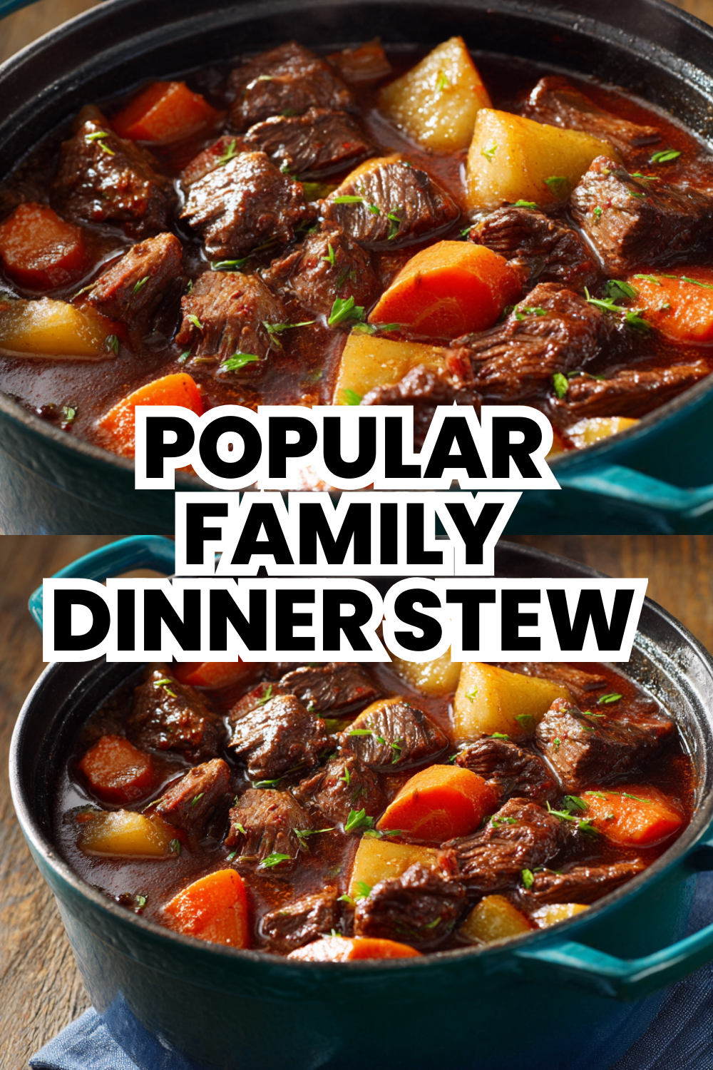 Popular Family Dinner Stew Everyone Gathers Around Table For