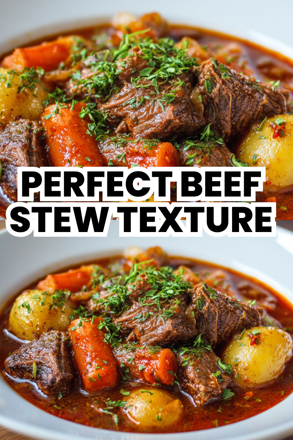 Perfect Beef Stew Texture Tender Meat In Rich Sauce