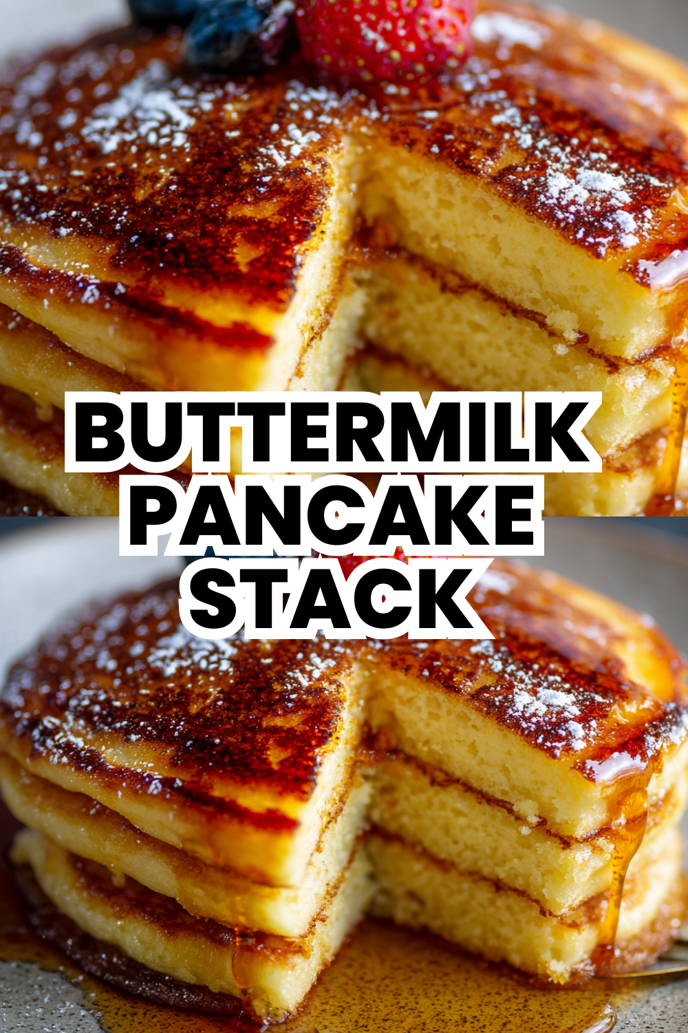 Buttermilk Pancake Stack Recipe From Scratch