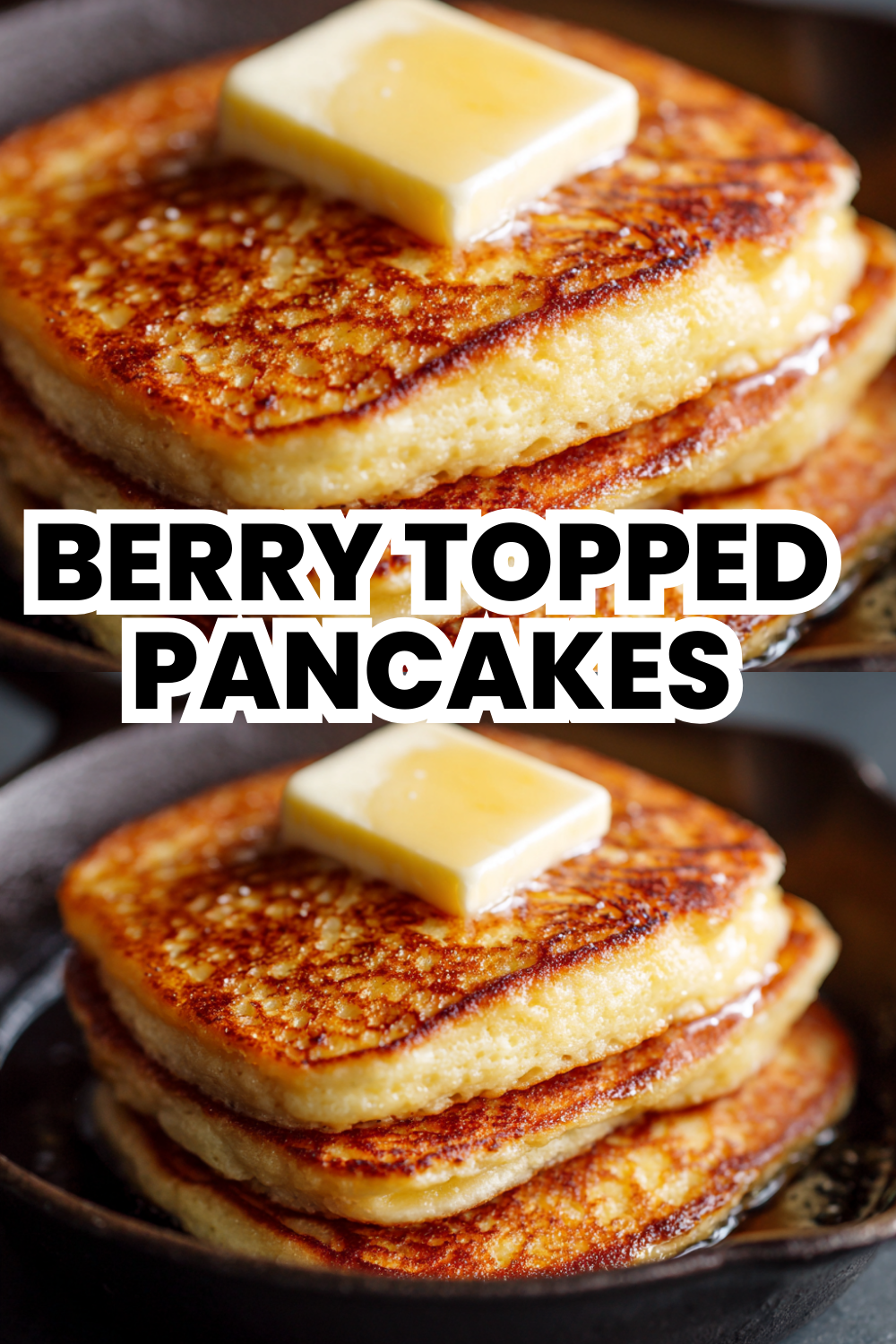 Berry Topped Pancakes With Fresh Fruit