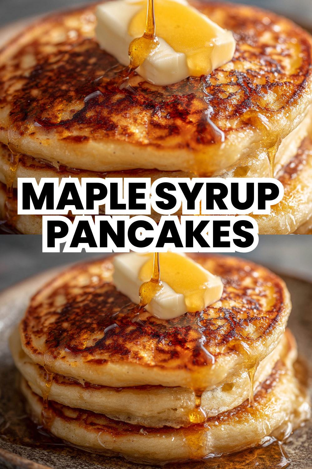 Maple Syrup Pancakes Dripping With Sweetness