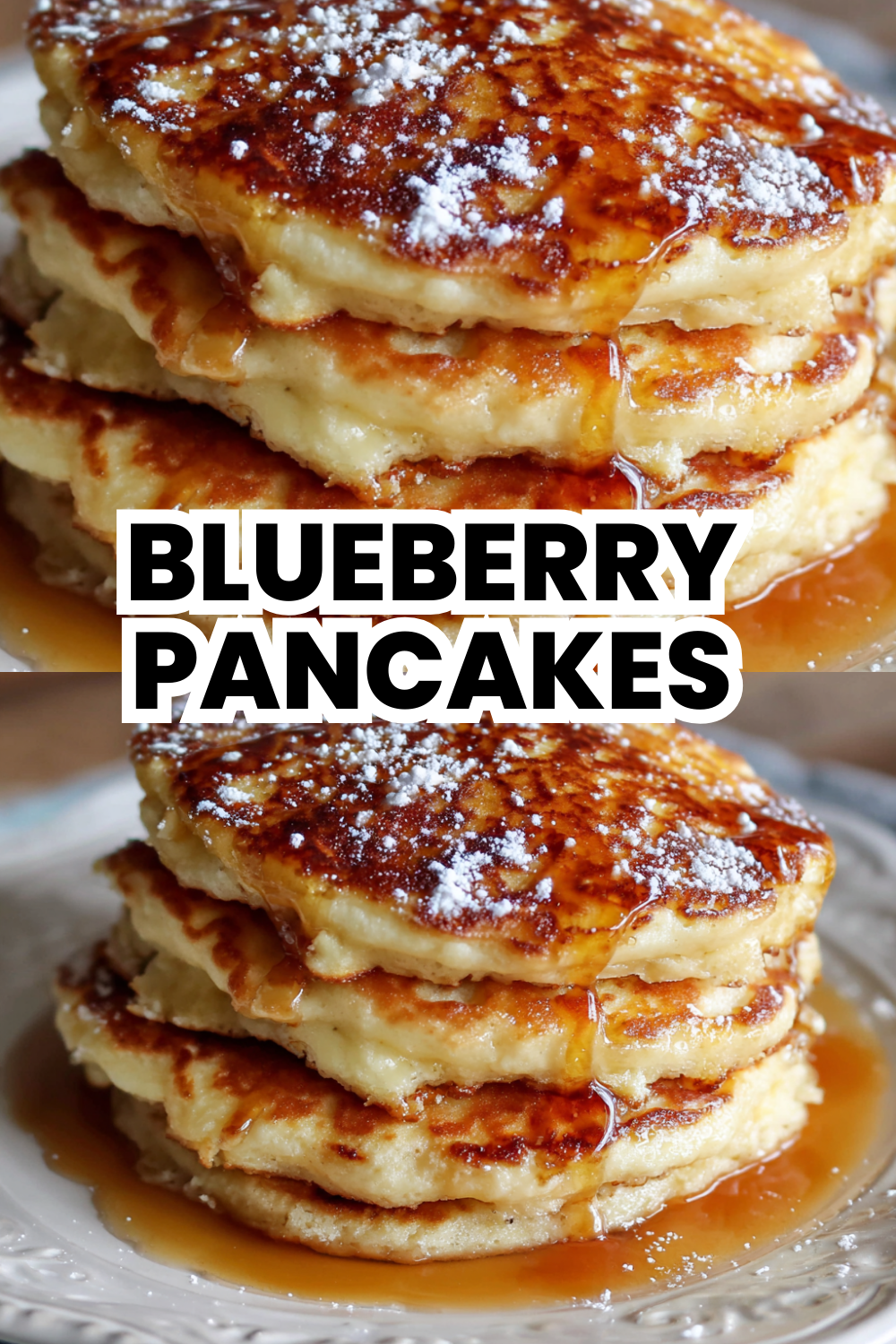 Blueberry Pancakes Bursting With Fresh Berries