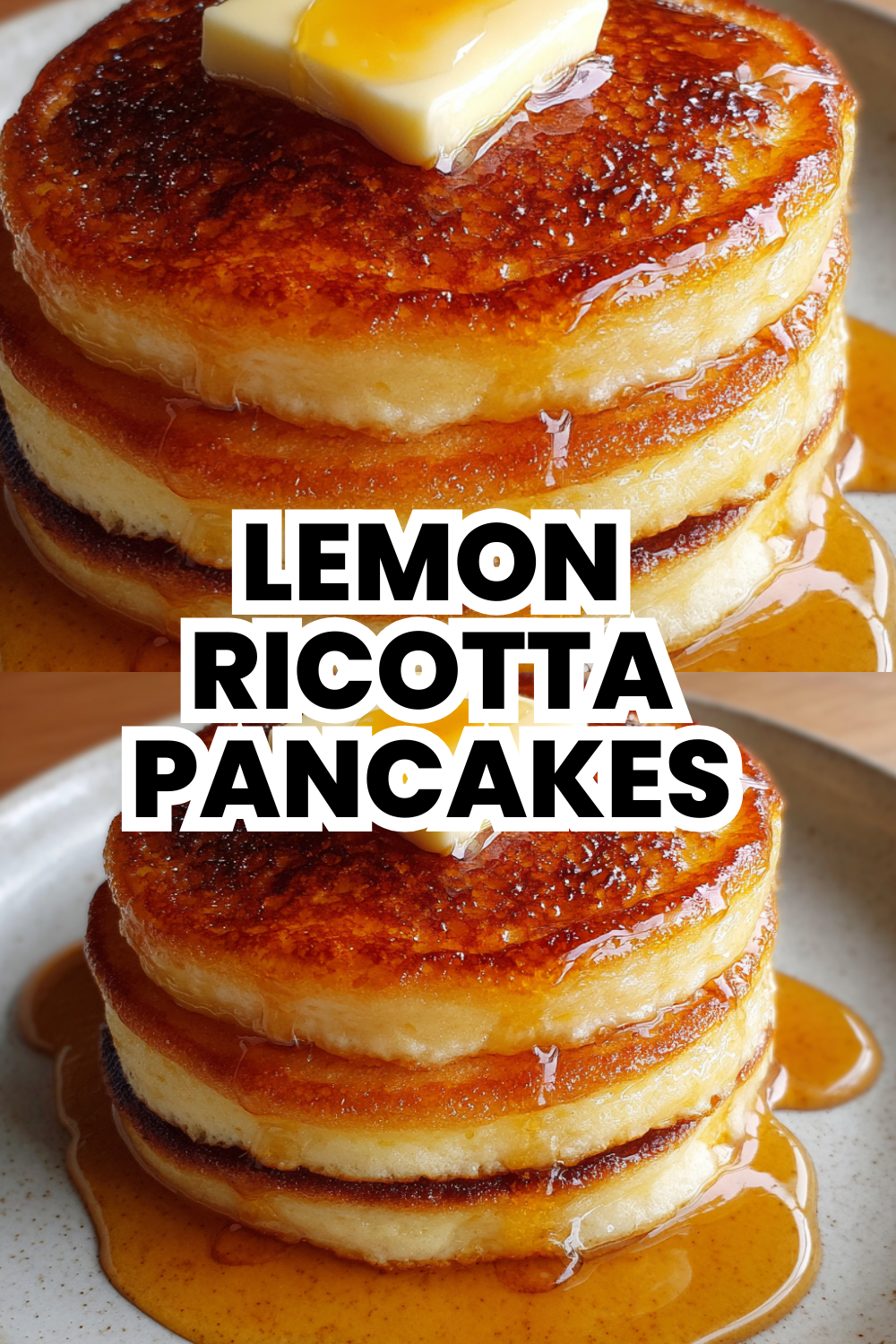 Lemon Ricotta Pancakes Light and Fluffy