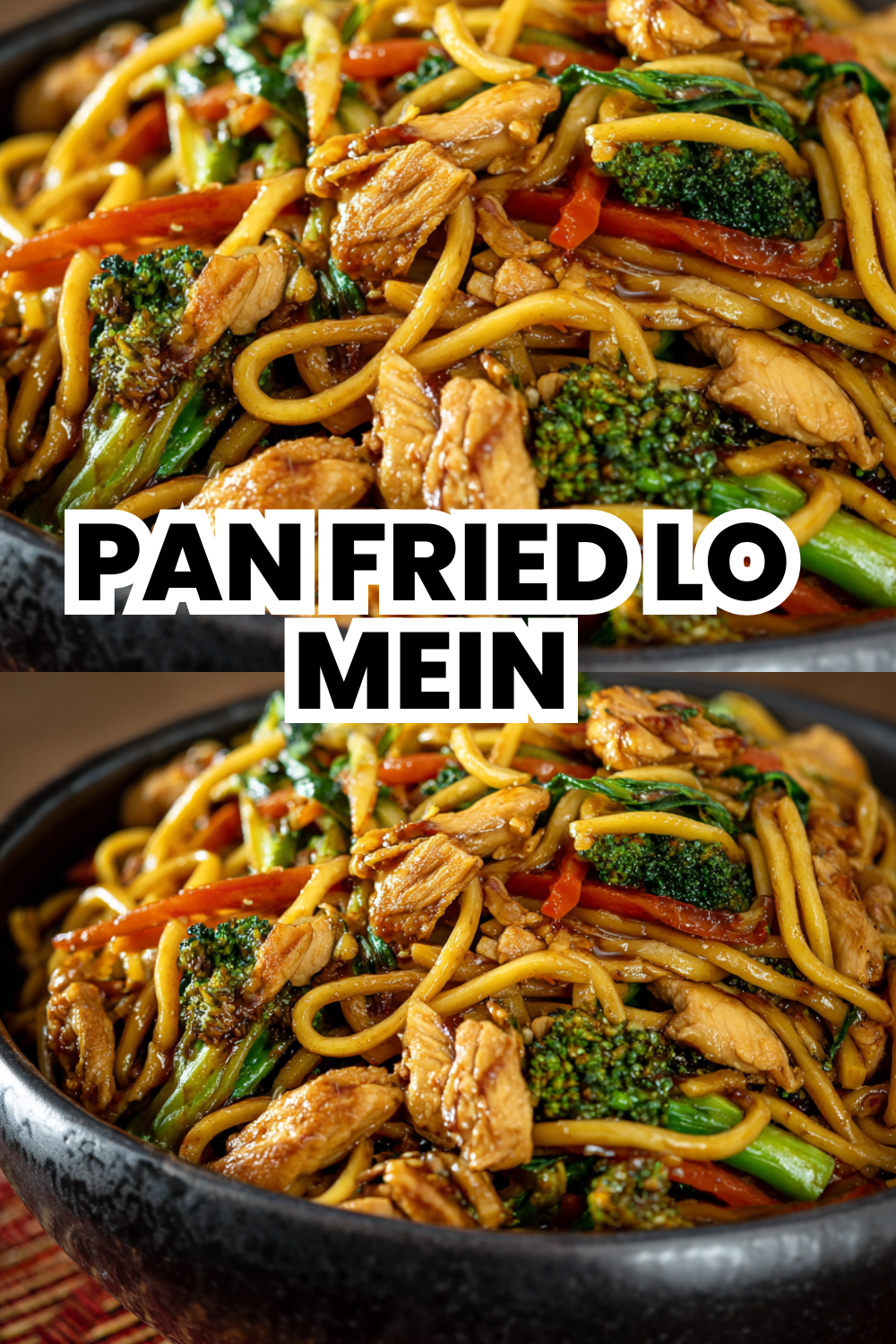 Pan Fried Lo Mein Crispy Edges Soft Middle