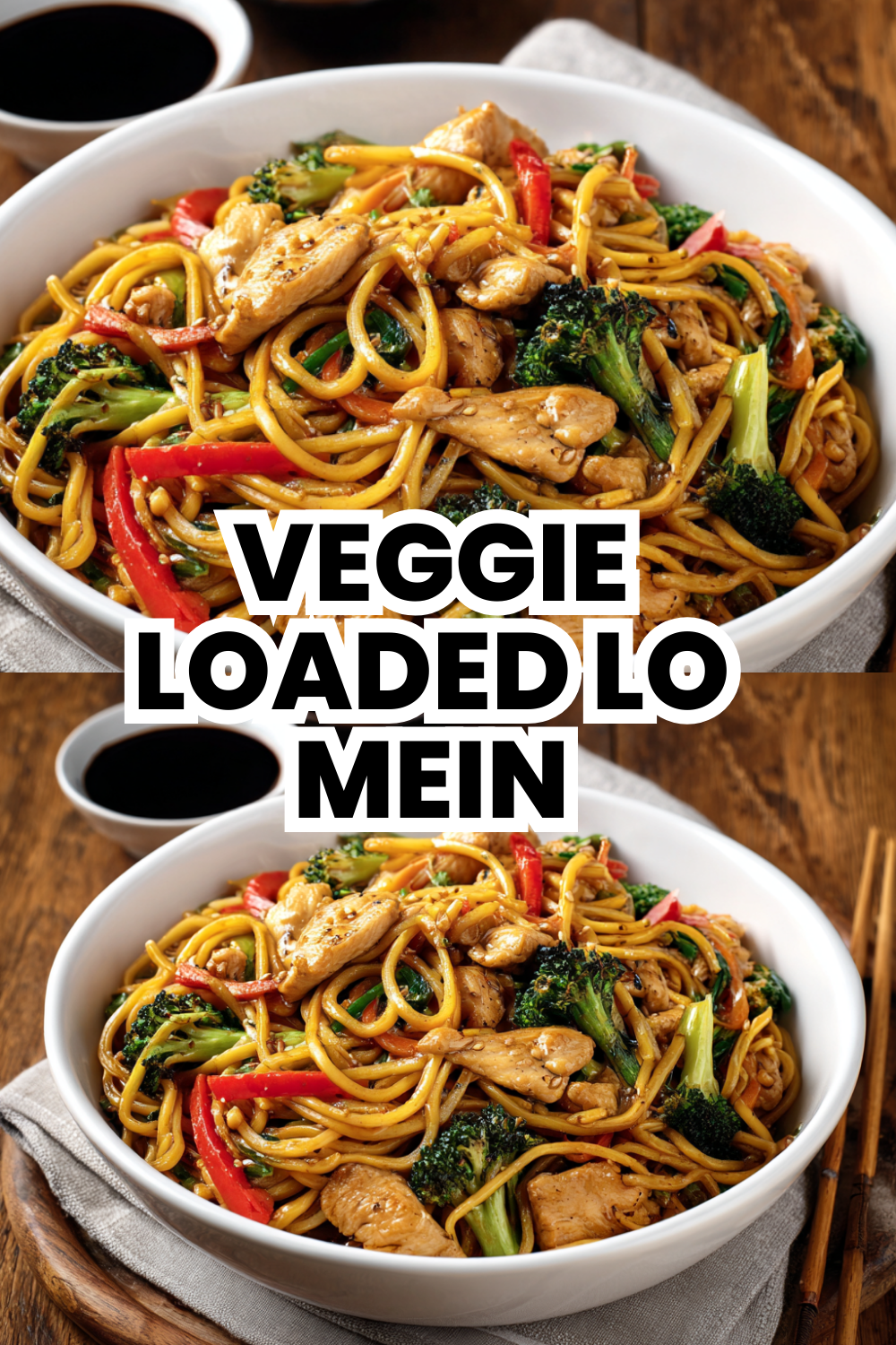 Veggie Loaded Lo Mein Garden Fresh Vegetables Galore